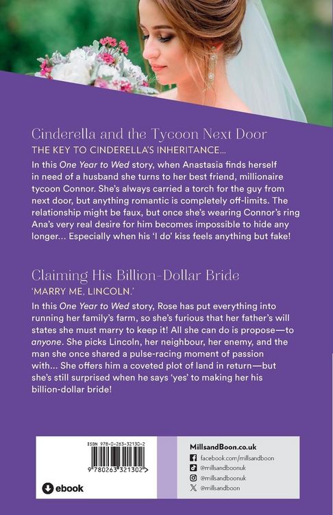 Produktbild: Cinderella And The Tycoon Next Door / Claiming His Billion-Dollar Bride