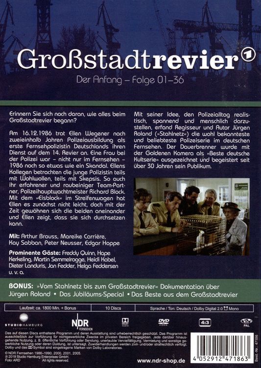 Produktbild: Gro&szlig;stadtrevier - Der Anfang/Folge 01-36 [10 DVDs]