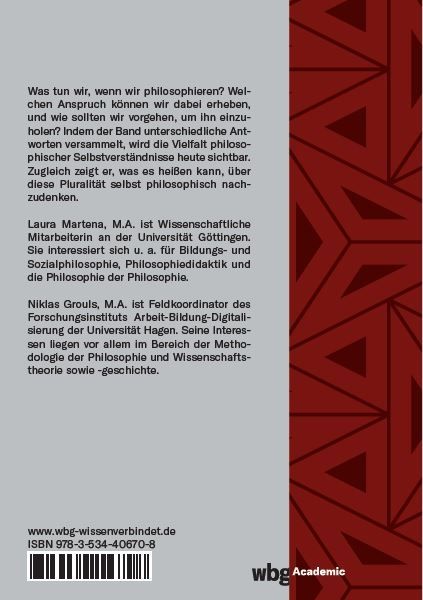 Produktbild: Anspruch und Methode der Philosophie
