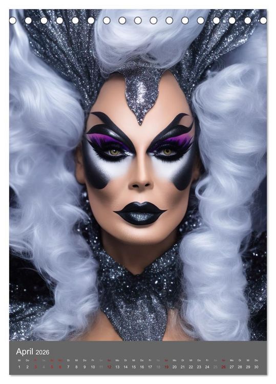 Produktbild: Drag Queens im Rampenlicht (Tischkalender 2026 DIN A5 hoch), CALVENDO Monatskalender