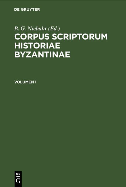 Produktbild: Corpus scriptorum historiae Byzantinae. Chronicon Paschale. Volumen I