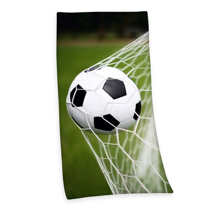 Produktbild: Young Collection 6159238516 - Fu&szlig;ball Velourstuch, 75x150 cm, 100% Baumwolle