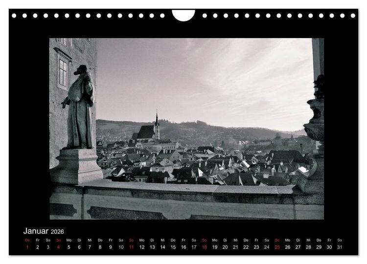 Produktbild: Sch&ouml;nheit an der Moldau - Cesky Krumlov (Wandkalender 2026 DIN A4 quer), CALVENDO Monatskalender