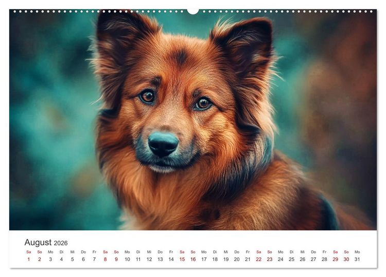 Produktbild: Wundert&uuml;te auf vier Pfoten - Mischlingshunde mit Charme (Wandkalender 2026 DIN A2 quer), CALVENDO Monatskalender