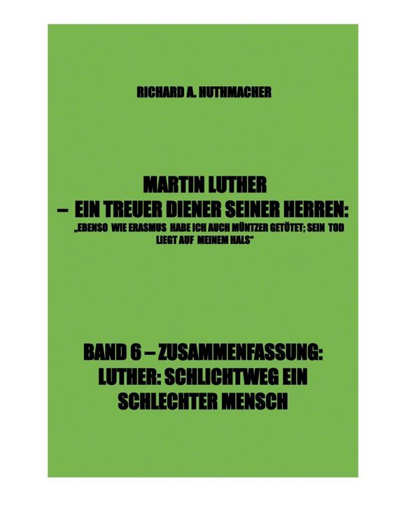 Produktbild: Martin Luther - Luther, Schlichtweg ein Schlechter Mensch