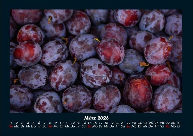 Produktbild: Obstkalender 2026 Fotokalender DIN A4