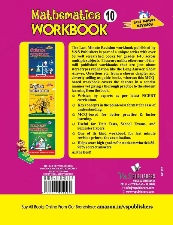 Produktbild: Mathematics Workbook Class 10