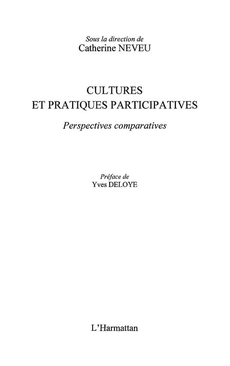 Produktbild: Cultures et pratiques participatives
