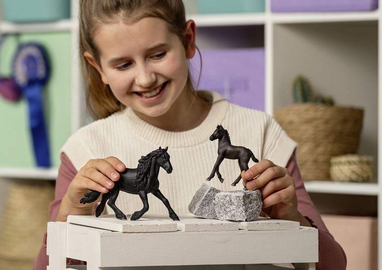 Produktbild: schleich&reg; 13977 Friese Fohlen