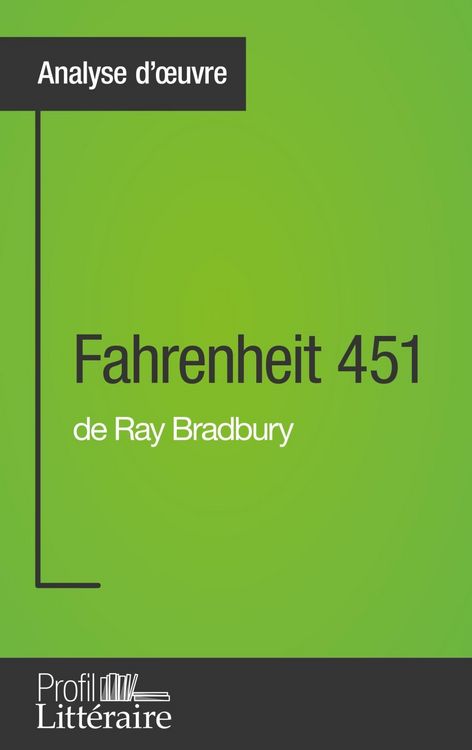 Produktbild: Fahrenheit 451 de Ray Bradbury (Analyse approfondie)
