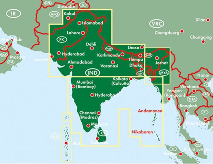 Produktbild: Indien - Nepal - Bangladesch - Bhutan - Sri Lanka