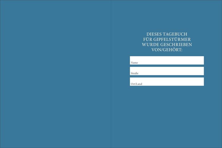 Produktbild: Tagebuch f&uuml;r Gipfelst&uuml;rmer