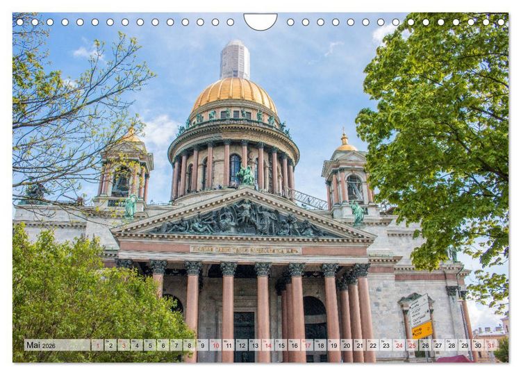 Produktbild: St. Petersburg - Prachtvolle Ostseemetropole (Wandkalender 2026 DIN A4 quer), CALVENDO Monatskalender