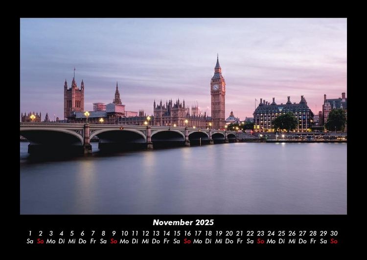 Produktbild: London 2025 Fotokalender DIN A3