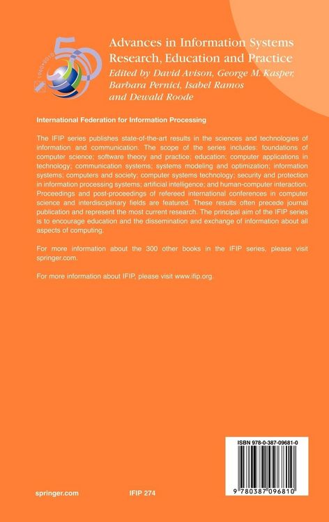 Produktbild: Advances in Information Systems Research, Education and Practice