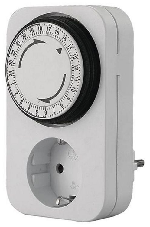 Produktbild: Bachmann 852.101 Zeitschaltuhr analog Tagesprogramm 3680W IP20 Dauerbetrieb