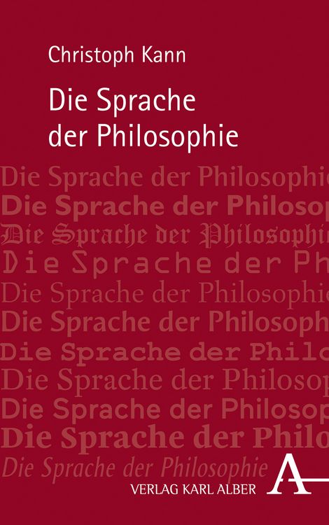 Produktbild: Die Sprache der Philosophie