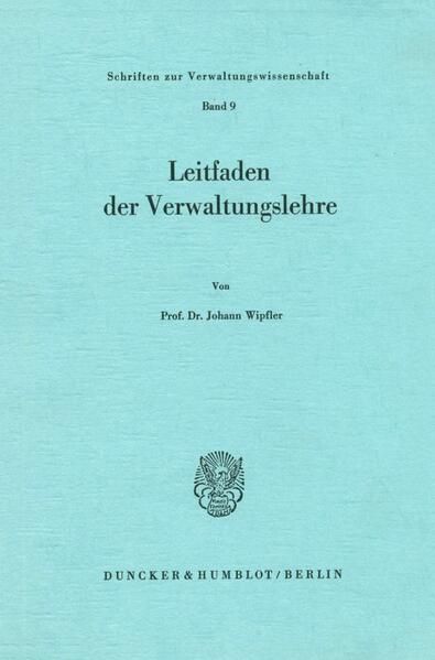 Produktbild: Leitfaden der Verwaltungslehre.