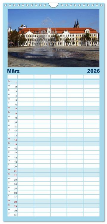 Produktbild: Familienplaner 2026 - Landeshauptstadt Magdeburg mit 5 Spalten (Wandkalender, 21 x 45 cm) CALVENDO