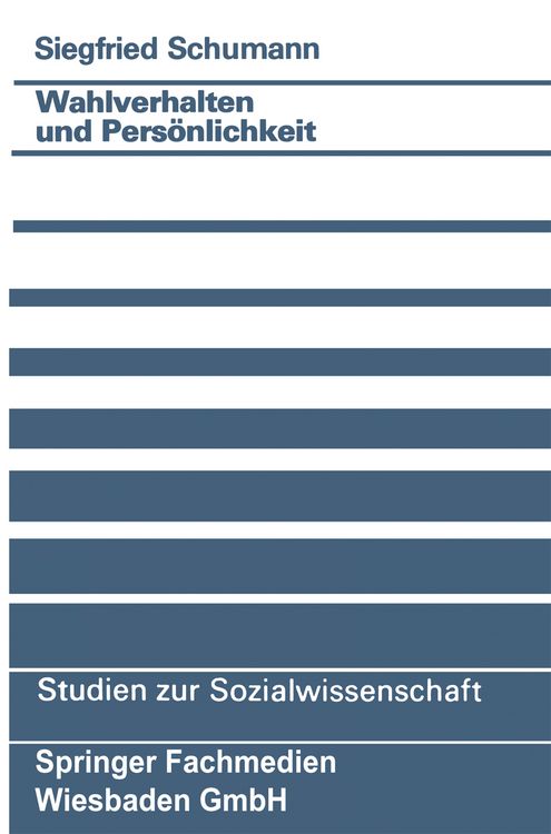 Produktbild: Wahlverhalten und Pers&ouml;nlichkeit