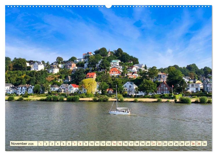 Produktbild: Die malerische Elbe (Wandkalender 2026 DIN A2 quer), CALVENDO Monatskalender