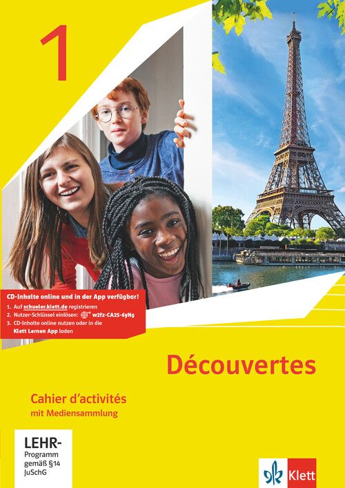 Produktbild: D&eacute;couvertes 1. Ausgabe 1. oder 2. Fremdsprache. Cahier d'activit&eacute;s mit Mediensammlung 1. Lernjahr