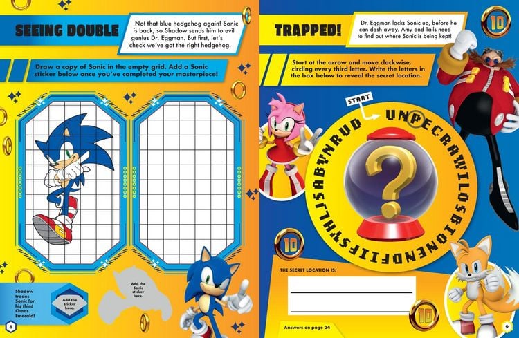 Produktbild: Sonic the Hedgehog Sticker Quest: Sonic vs Shadow