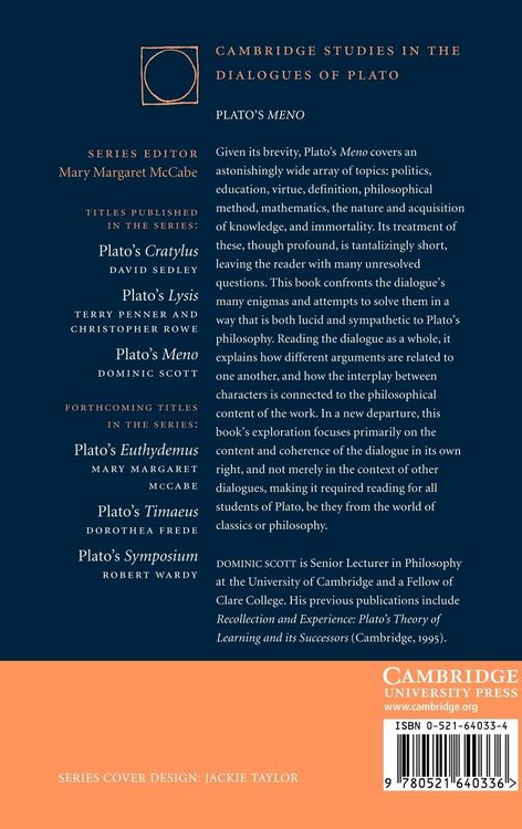 Produktbild: Plato's Meno