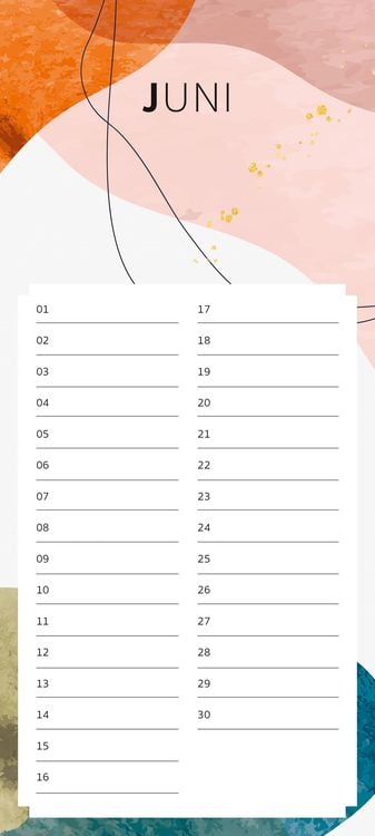 Immerwährender Geburtstagskalender Pattern