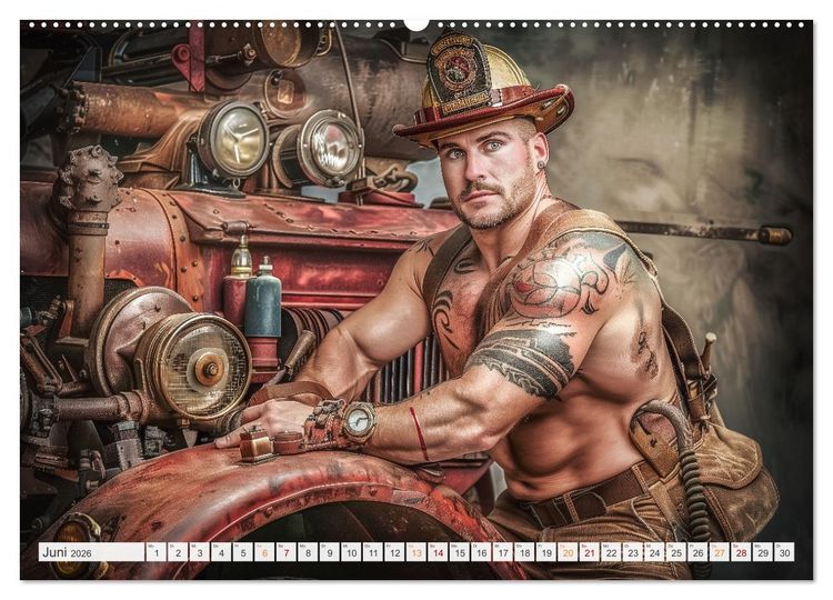 Produktbild: Feuerwehrm&auml;nner (hochwertiger Premium Wandkalender 2026 DIN A2 quer), Kunstdruck in Hochglanz