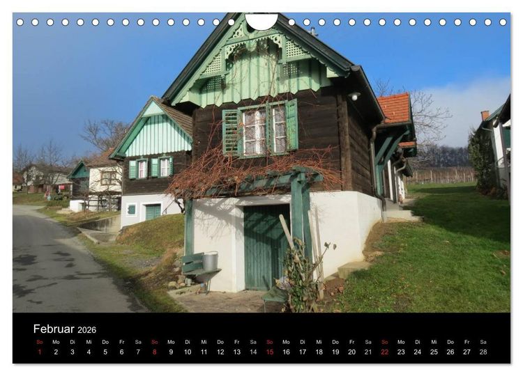 Produktbild: Weinidylle im S&uuml;dburgenland (Wandkalender 2026 DIN A4 quer), CALVENDO Monatskalender