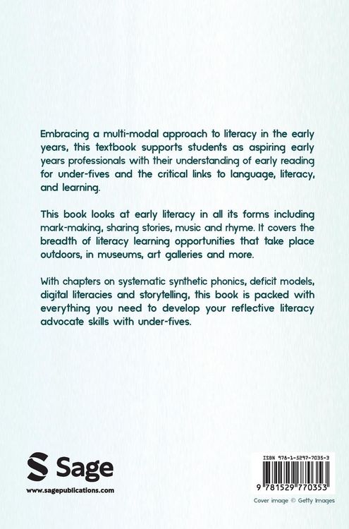 Produktbild: Early Literacy For Under-Fives