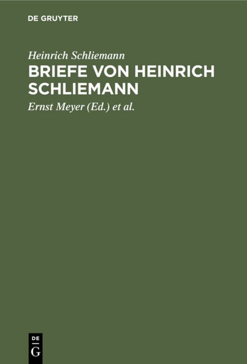 Produktbild: Briefe von Heinrich Schliemann