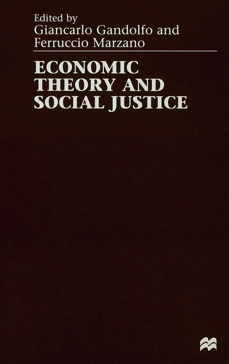 Produktbild: Economic Theory and Social Justice