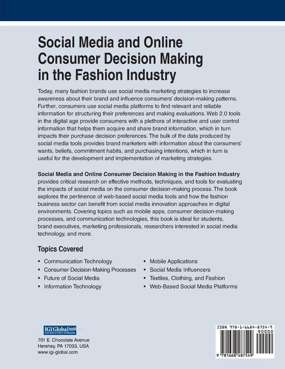 Produktbild: Social Media and Online Consumer Decision Making in the Fashion Industry