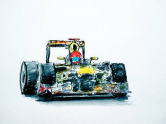 Produktbild: CALVENDO Puzzle Illustration Red Bull RB 9 | 1000 Teile Lege-Gr&ouml;&szlig;e 64x48cm Foto-Puzzle f&uuml;r gl&uuml;ckliche Stunden