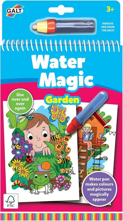 Produktbild: Jumbo 1150400341 - Galt,Water Magic Garden inkl. Wasserstift, Garten-Malbuch
