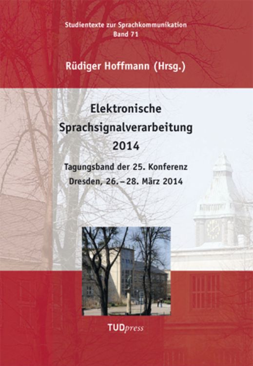 Produktbild: Elektronische Sprachsignalverarbeitung 2014