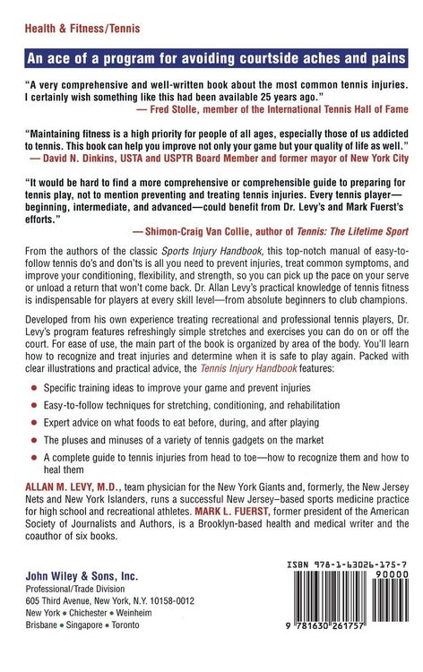 Produktbild: Tennis Injury Handbook
