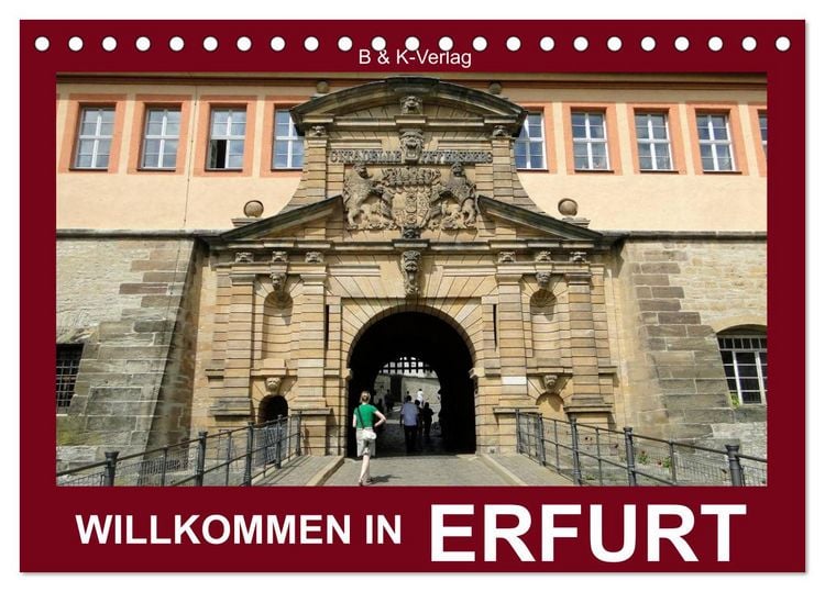 Produktbild: Willkommen in ERFURT (Tischkalender 2026 DIN A5 quer), CALVENDO Monatskalender