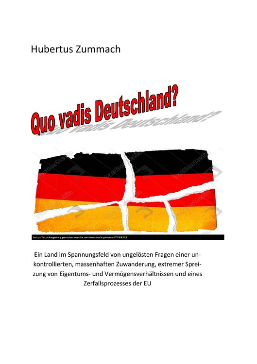 Produktbild: Quo Vadis, Deutschland?