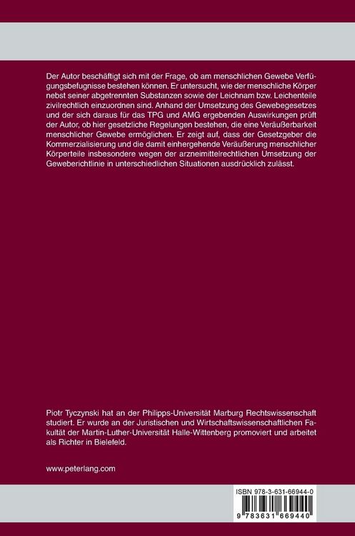 Produktbild: Verf&uuml;gungsbefugnisse an menschlichen K&ouml;rpergeweben unter besonderer Ber&uuml;cksichtigung des Transplantationsgesetzes