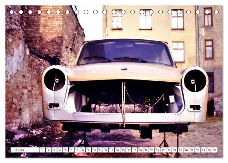 Produktbild: Trabi-Land DDR (Tischkalender 2026 DIN A5 quer), CALVENDO Monatskalender