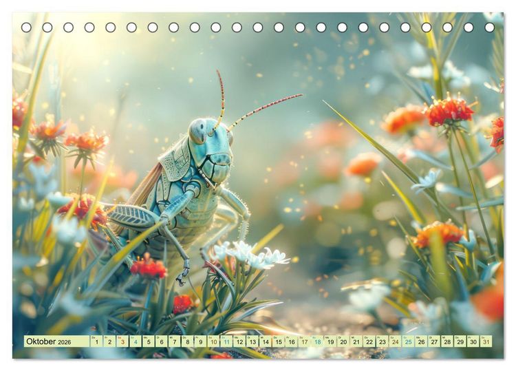 Produktbild: Eine Welt entz&uuml;ckend kleiner Tierchen (Tischkalender 2026 DIN A5 quer), CALVENDO Monatskalender