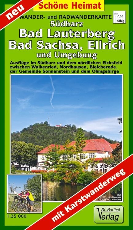 Produktbild: Wander- und Radwanderkarte Südharz, Bad Lauterberg, Bad Sachsa, Ellrich und Umgebung