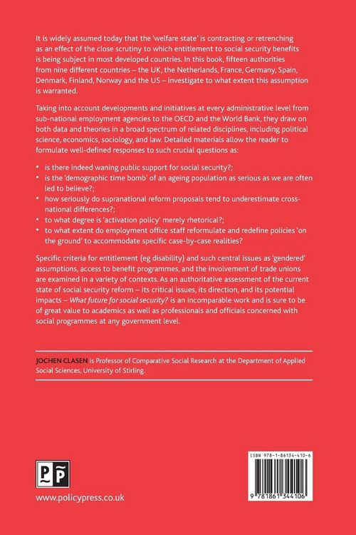 Produktbild: What future for social security?