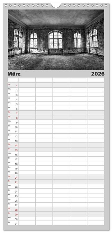 Produktbild: Familienplaner 2026 - Lost Beauty mit 5 Spalten (Wandkalender, 21 x 45 cm) CALVENDO