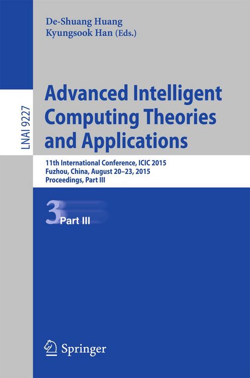 Produktbild: Advanced Intelligent Computing Theories and Applications