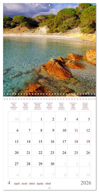 Produktbild: Corsica &ndash; Colors of a wild beauty (Wall Calendar 2026 12 &times; 12 Inch) CALVENDO 12 Month Wall Calendar