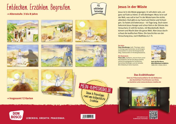 Produktbild: Jesus in der W&uuml;ste. Kamishibai Bildkartenset.